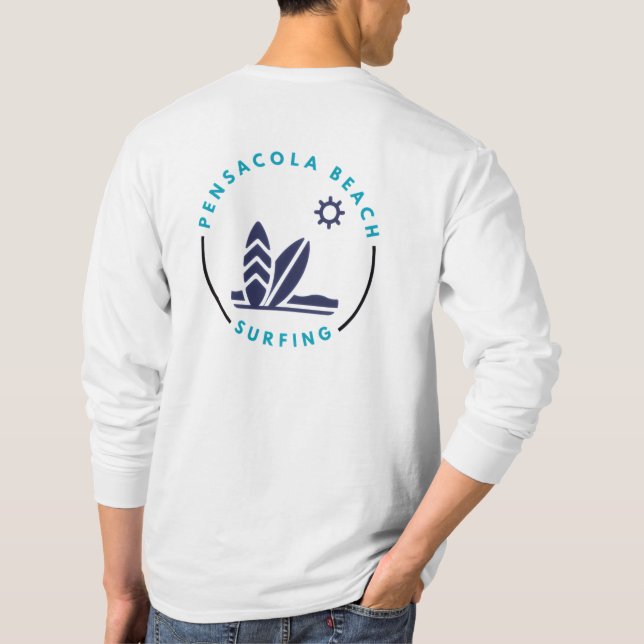 Pensacola Beach Florida Surfing T - Shirt (Rückseite)