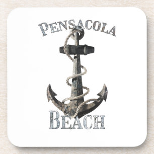 Pensacola Beach Florida Vacation nautical Anchor Getränkeuntersetzer