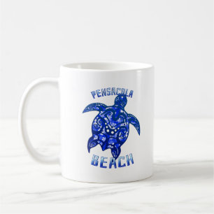 Pensacola Beach Florida Vacation Tribal Turtle Kaffeetasse