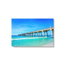 Pensacola Beach Pier-Farbfotografie von Tony