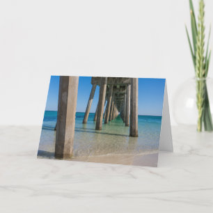 Pensacola Beach Pier Grußkarte Karte