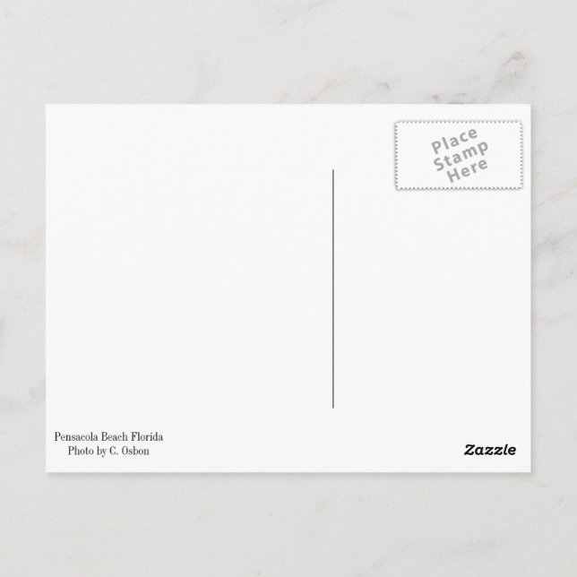Pensacola Beach Post Card Postkarte (Rückseite)