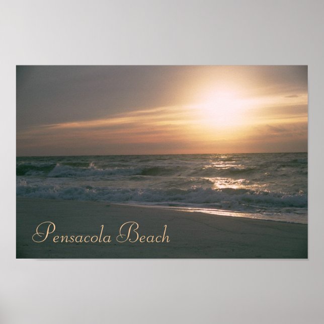Pensacola Beach Sunrise Print Poster (Vorne)