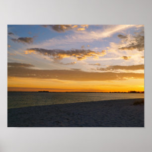 Pensacola Beach Sunset Poster