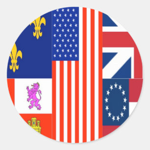 Pensacola-Flagge Runder Aufkleber