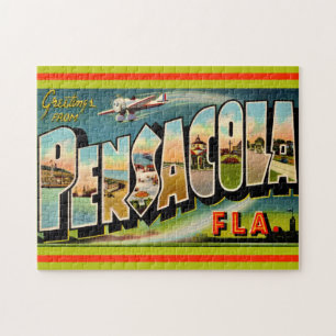 Pensacola Florida Vintage Postkarte 
