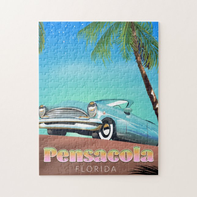 Pensacola, florida Vintages Reiseplakat (Vertikal)