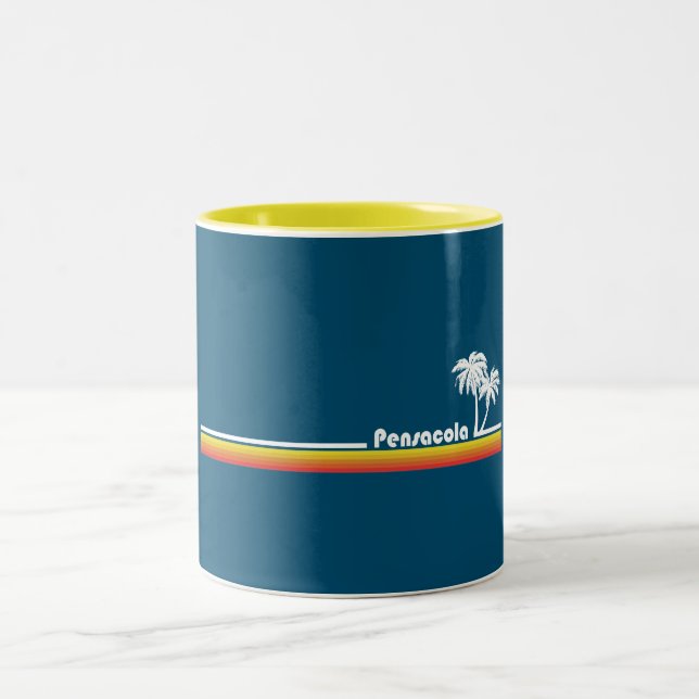 Pensacola, Florida Zweifarbige Tasse (Mittel)
