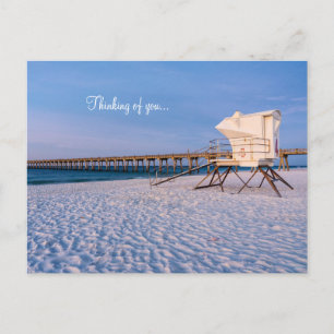 Pensacola Morning Rettungsschwimmer Stand & Pier D Postkarte