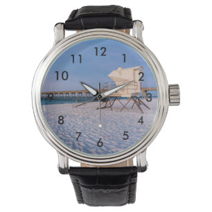 Pensacola Morning Rettungsschwimmer und Pier Armbanduhr