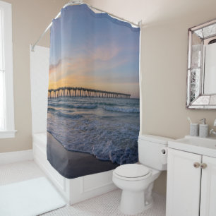 Pensacola Pier Rive Sunrise Douche Rideau