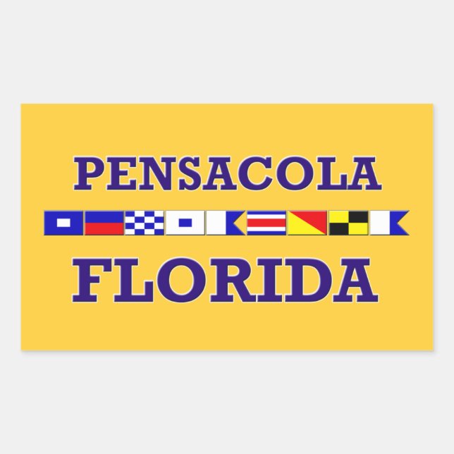Pensacola Rectangle Sticker (Vorderseite)