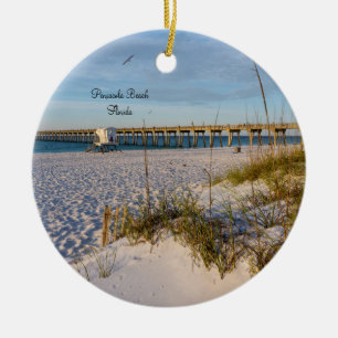 Pensacola Sand Dunes Pier Cercle Matin Ornement