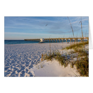 Pensacola Sand Dunes Pier Morning Grußkarte
