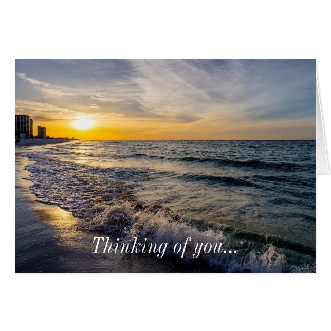 Pensacola Splashing Waves Sunrise Denken Sie an Si (Vorderseite (Horizontal))