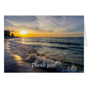 Pensacola Splashwellen Sonnenaufgang Danke Karte