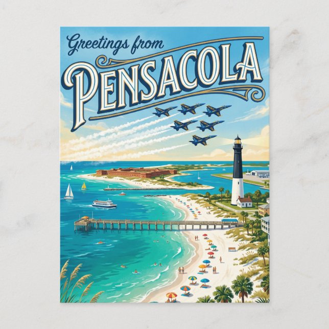 Pensacola USA Postkarte (Vorderseite)