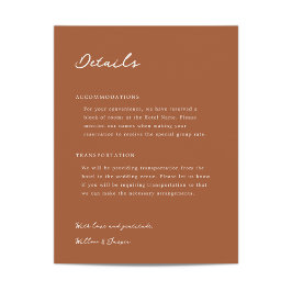 Pensacola Wedding Card Begleitkarte