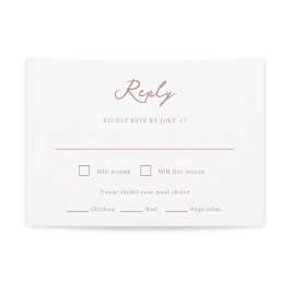 Pensacola Wedding RSVP Card Karte