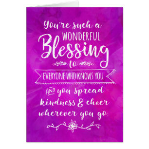 Pensant à vous, vous êtes une bénédiction si