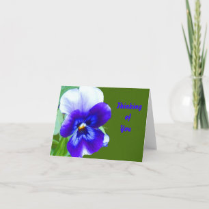 Pensée à vous carte de note
