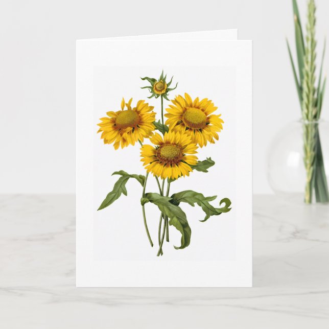 Pensée à vous carte de voeux (Devant)