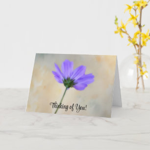 Pensée de fleurs violettes de votre carte de soins
