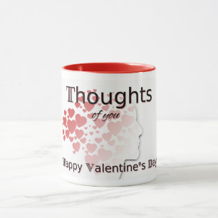 Pensées de toi La Mug de Saint Valentin