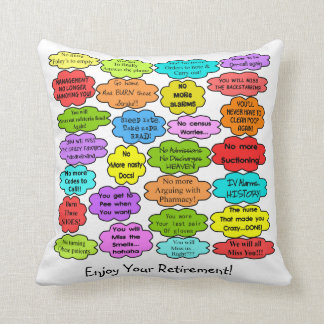 Pensées retirées drôles de collègue de coussin