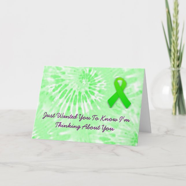 Penser à propos de vous Lyme carte maladie (Devant)