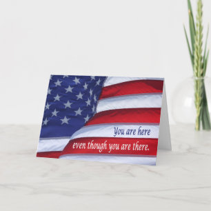 Penser à votre carte de voeux de soldat déployé