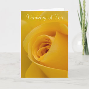 Penser à votre carte - Fleur Rose Jaune