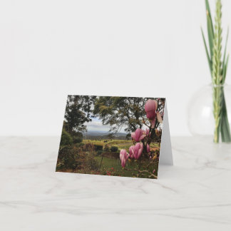 Penser à vous carte Magnolias rose