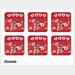 Penser À Vous Étiquettes Sticker Poodle