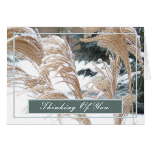 PENSER À VOUS / LA NEIGE COUVERTE DE GRASS ORNAMEN