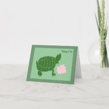 Penser À Vous Tortues Cartes De Note