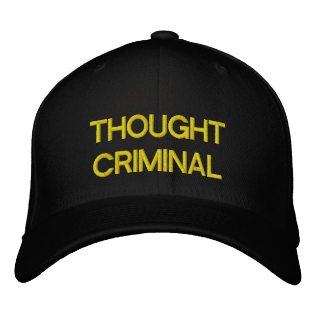 Penser le Casquette de baseball noir criminel (Devant)