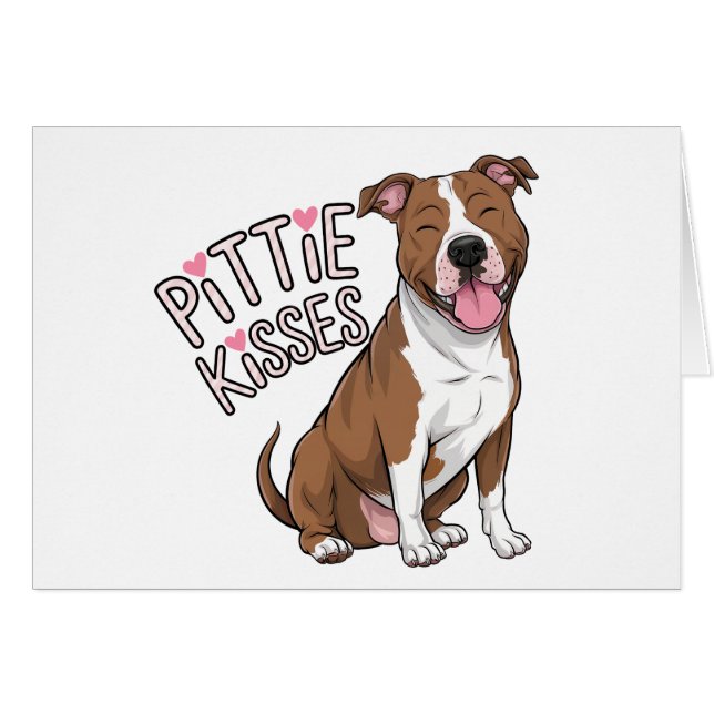 Penser Pitbull mignon à vous aimer Pittie Pit Bull (Devant horizontal)