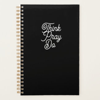 Penser Pray Do Black Modern Planner