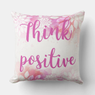 Pensez à un Coussin décoratif positif