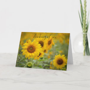 Pensez à votre carte de voeux de tournesol