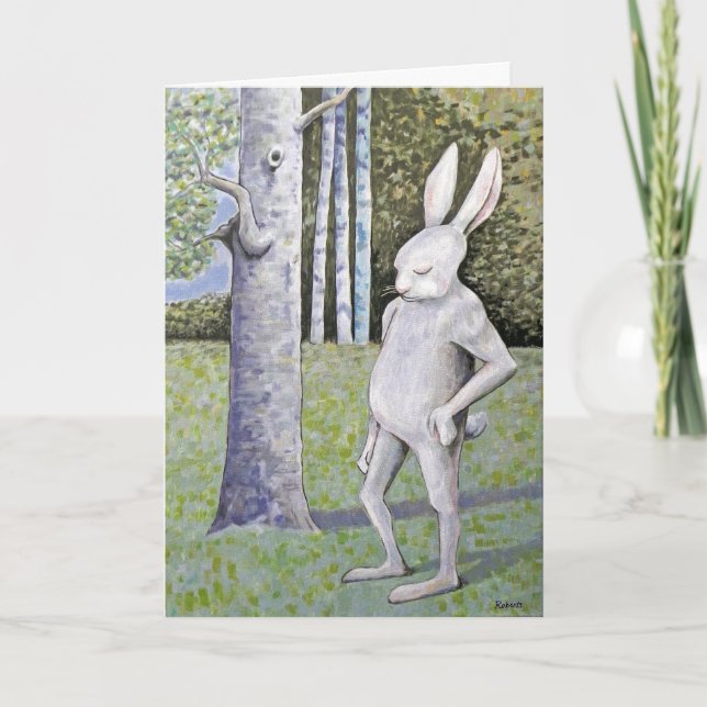 Pensez à votre carte lapin (Devant)
