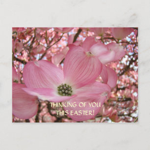 PENSEZ à vous cette Pâques ! Poster carte rose Dog