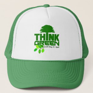 Pensez casquette vert