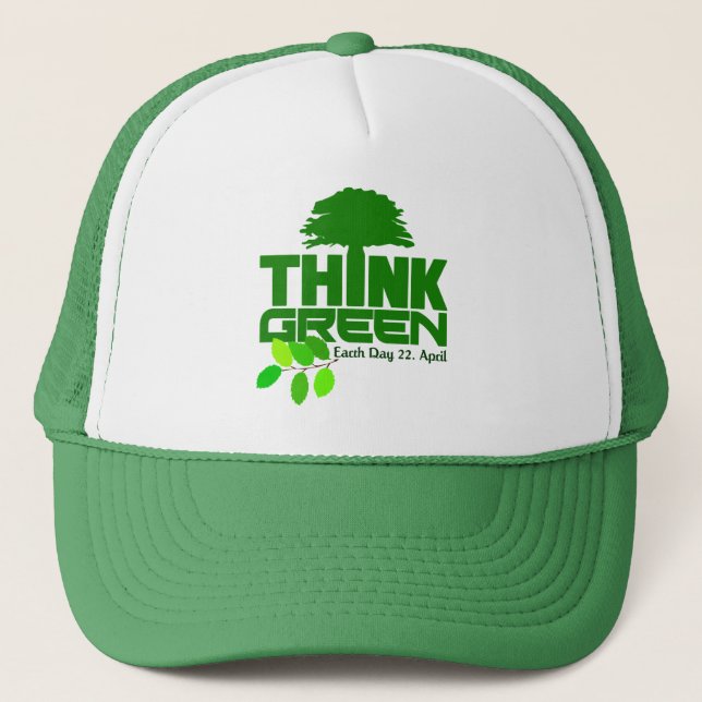 Pensez casquette vert (Devant)