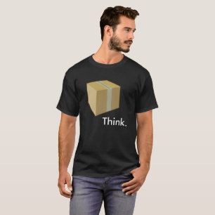 Pensez en dehors de au T-shirt de boîte