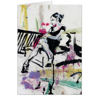 "Pensez" la carte d'impression d'art