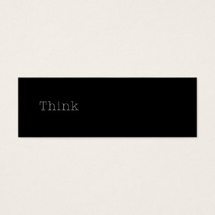 Pensez le noir inspiré de citation de pensée de
