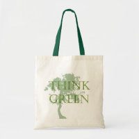 Pensez le sac vert d'arbre