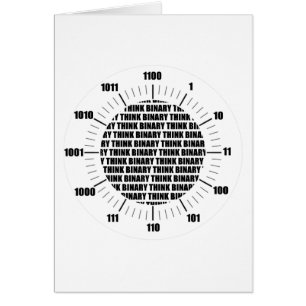 Pensez l'horloge binaire (l'humour de geek)